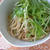 アボカドと水菜のオイマヨうどん