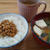 納豆ご飯と具沢山味噌汁