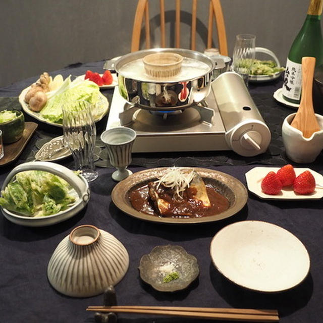週末にだんなさまがしっかりめの和食を作ってくれた