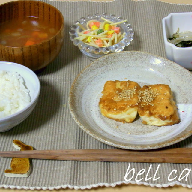 焦がし味噌の揚げ出し豆腐