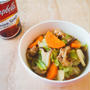 【レシピ】電子レンジで簡単！豚肉と野菜のキャンベルオニオンスープ煮