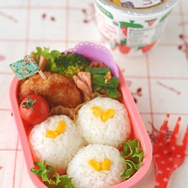 【連載】レシピブログ「ハートコーンのおにぎり弁当」