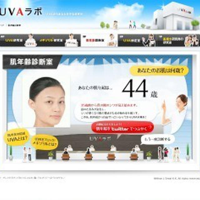 肌年齢診断してみたら・・・