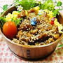 片栗粉使用で柔らかこってり焼肉丼＊8/1のお弁当♪