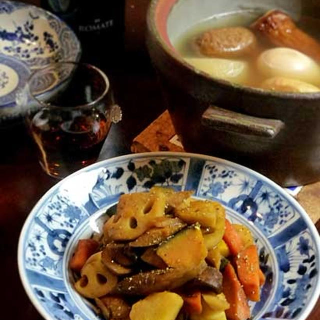 オリーブオイルで根菜の炒め煮