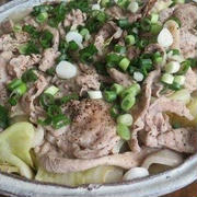 フライパンでほったらかし♪　豚こま肉とキャベツの重ね蒸し