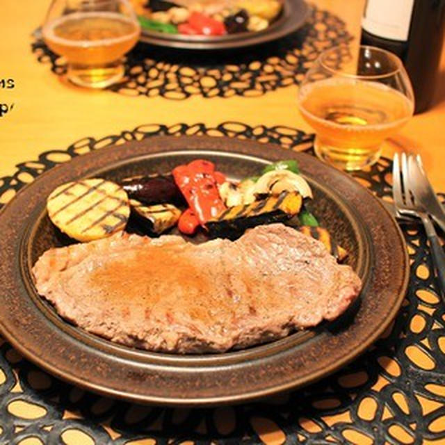 ストウブで『ステーキ』の夜ごはん。