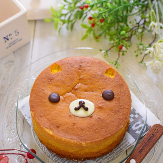 キャラスイーツ リラックマのかぼちゃチーズケーキ By みほちんさん レシピブログ 料理ブログのレシピ満載