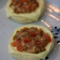 塩麹トマト納豆のチーズマフィン