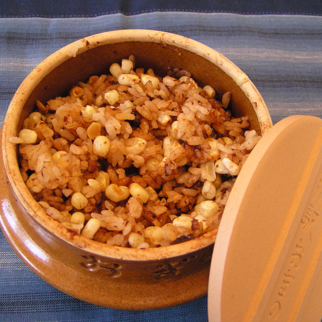 リサイクルで！！トウモロコシの味噌釜飯