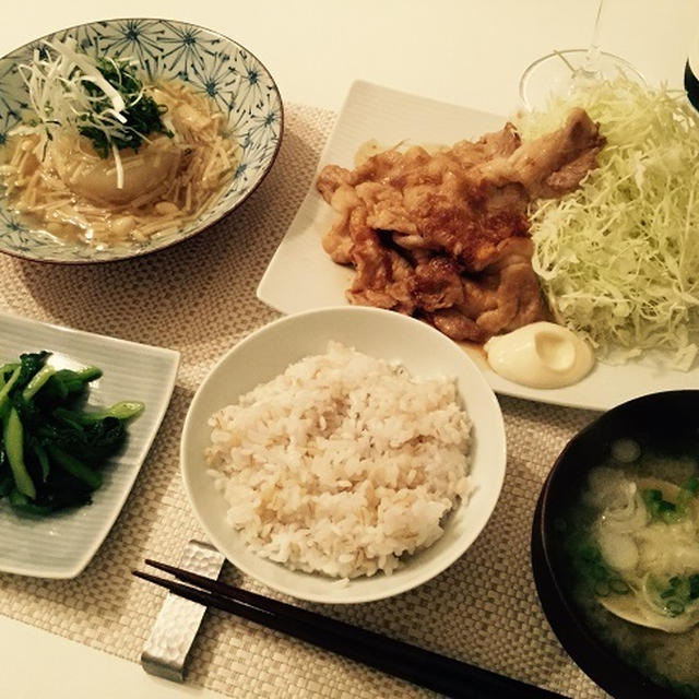 豚ロースの生姜焼きとか