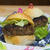 丸パンでハンバーガー