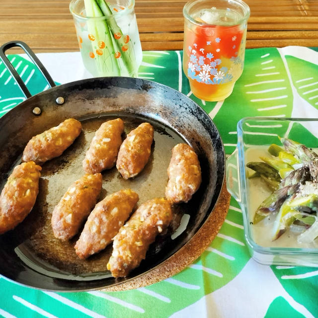 74杯目　山椒とアスパラで夏バテ予防晩酌