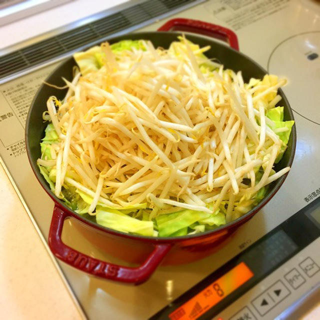 ダイソーのストーンプレート＊安定のもやしでめちゃ旨鍋♡