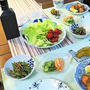 美味食卓～生鮭のザンギ風、「ほぼカニ」とキュウリの酢の物、浅利の味噌汁ご飯
