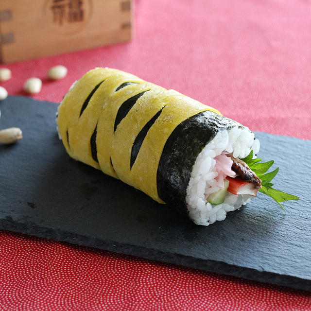 クックパッドトップページ掲載♪恵方巻レシピと大豆の味噌汁