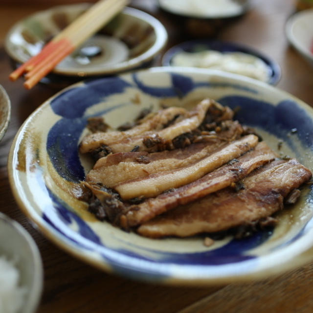 久しぶりの料理、梅干扣肉