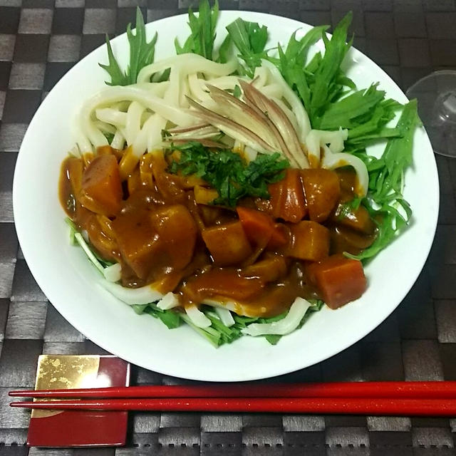 ☆サラダ仕立てのカレーうどん☆