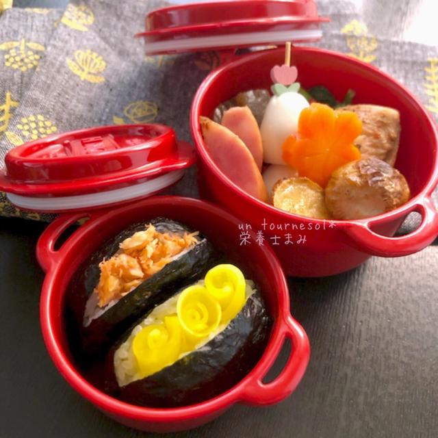 【❤︎娘ちゃん弁当❤︎】だしとスパイスの魔法のイタリアンソテーを使って！貧血予防弁当♪