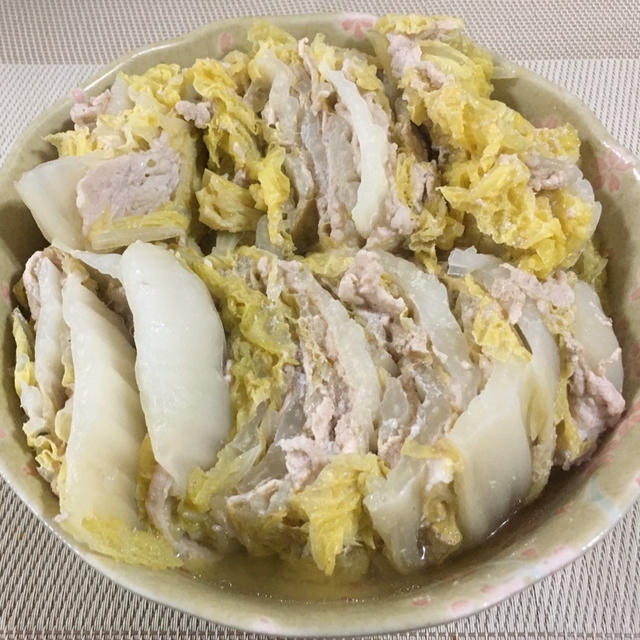 豚肉と白菜のミルフィーユ煮♪ じゃがいも餅♪