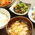 残りもので朝ごはん