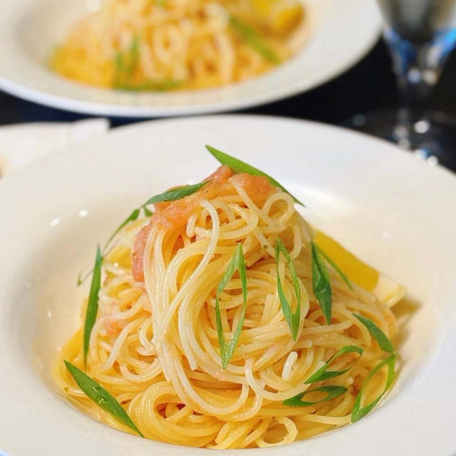暑い日に食べたい！ピリッと爽やか♡ごちそう冷製パスタ！『柚子胡椒風味のたらこスパゲティ』