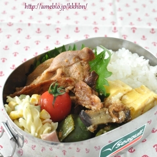 【豚肉の生姜焼き辛いバージョン弁当】