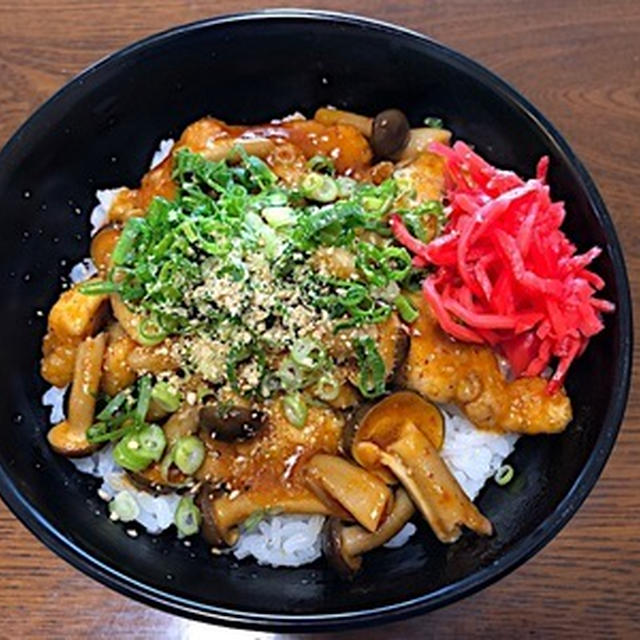 韓国風鶏の照り焼き丼