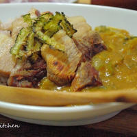 お野菜ぎっしり！炙り焼きチャーシューと夏野菜のカレー
