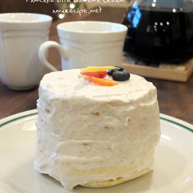 超簡単 パンケーキでデコレーションケーキ By カリフォルニアのばあさんさん レシピブログ 料理ブログのレシピ満載