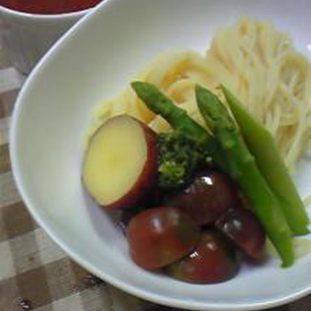 冷やしつけ麺　パスタ