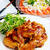 手羽先のしょうがぽん酢焼き と　トマトのオニオンのせサラダ