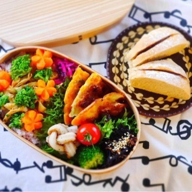まだ半分？もう半分？＊微妙な水曜日の旦那くん弁当♪
