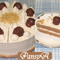 コーヒー風味のショートケーキ（チョコトッピング）【デコレーションケーキ】☆クリスマスｹｰｷ・ﾊﾞﾚﾝﾀｲﾝ・誕生日に♪ by パンジーAさん