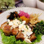 お弁当がチキン南蛮だったときの私のランチ＊修業中チキン南蛮ワンプレート＊