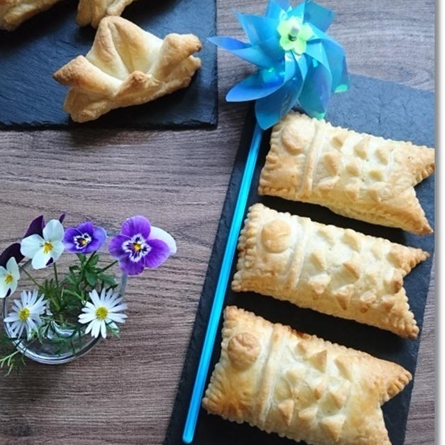 【こどもの日】作ってみたかった兜パイ（レシピ付）と鯉のぼりパイ