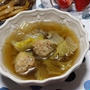 鶏団子スープ＆大根の金平風炒め