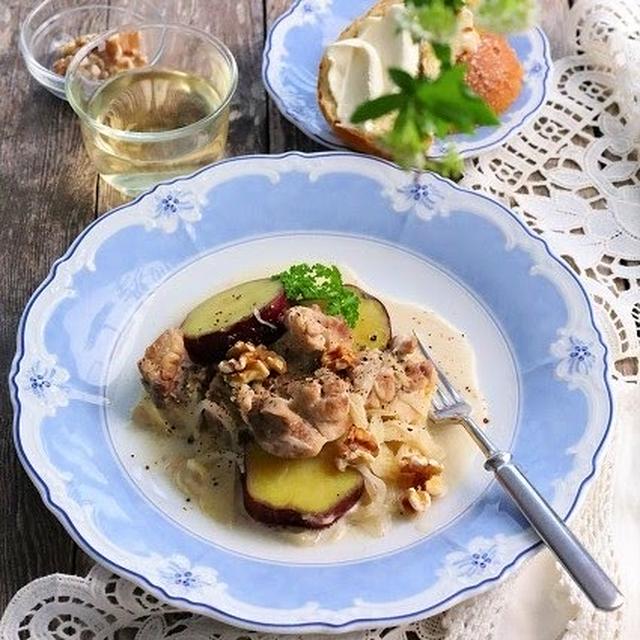 媛っこ地鶏とさつまいものクリーム煮