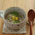 おろし蓮根と押し麦のスープ