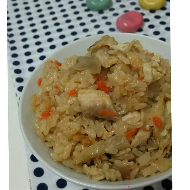 ☆鶏とごぼうの炊き込みご飯☆