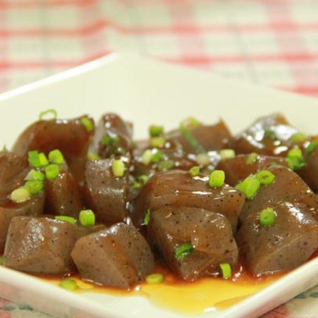 こんにゃくの中華餡かけ