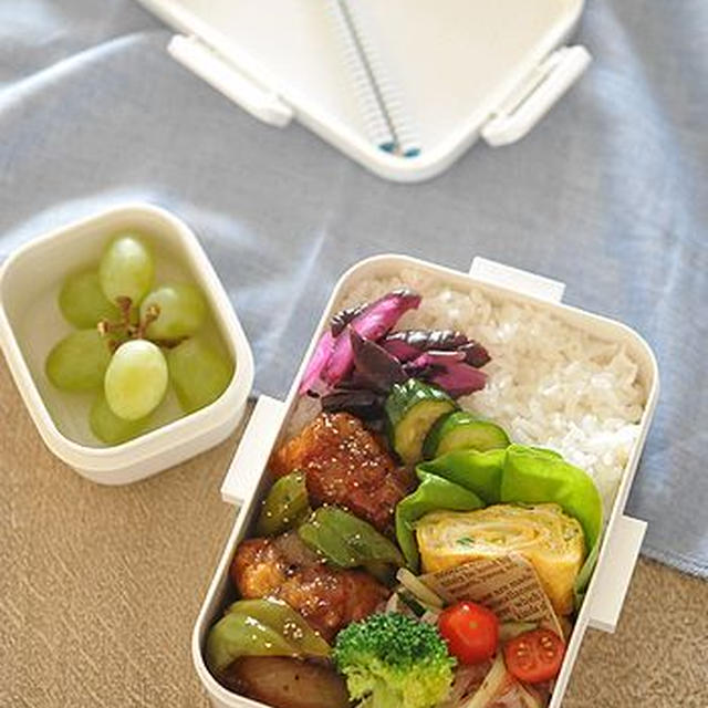 酢鶏のお弁当（中学生男子のお弁当）