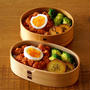 きょうの曲げわっぱべんとう、ミートソース丼弁当［2021.2.4］