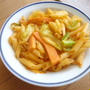 高野豆腐がハム代わり♪ケチャッピーナポリタン