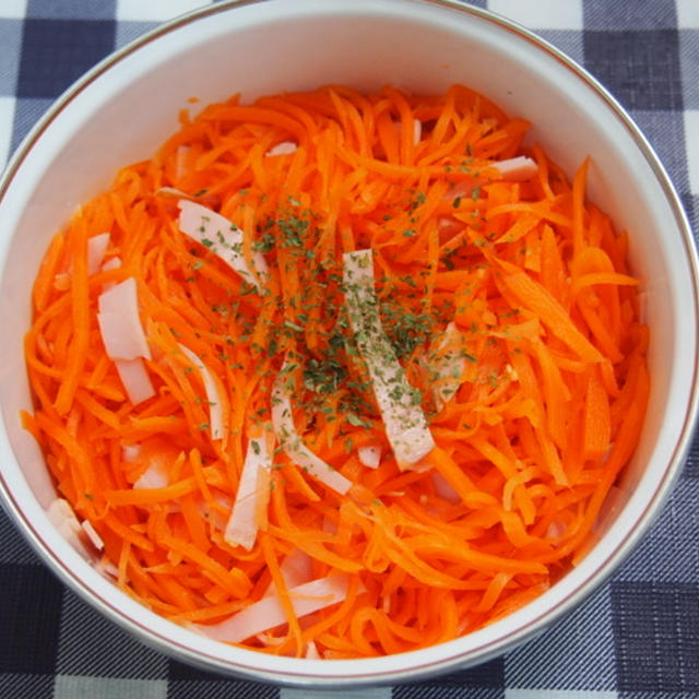 【レシピ】簡単常備菜＊にんじんとハムのサラダ