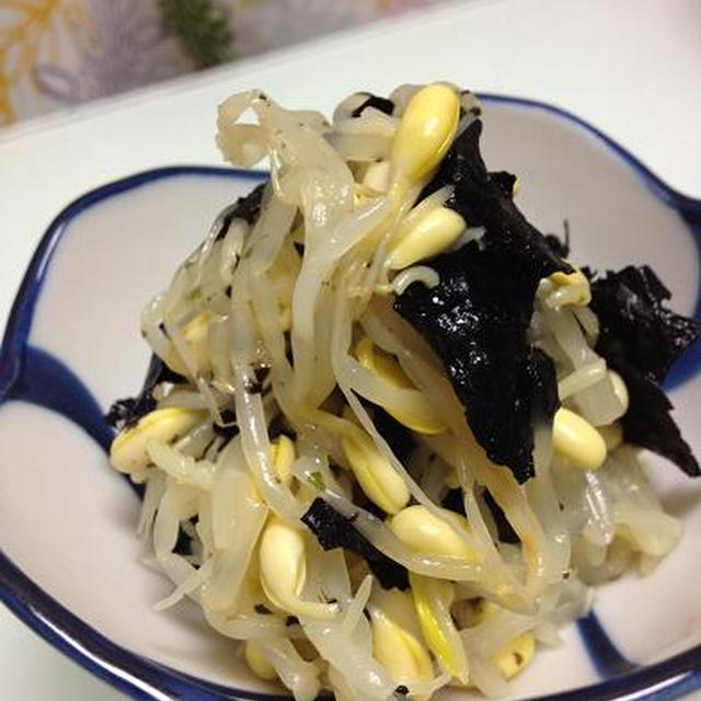 豆もやしと焼き海苔のあっさりナムル