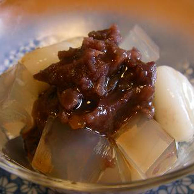 たまには和菓子　白玉あんみつ