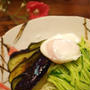 揚げだしなすのぶっかけ冷麦