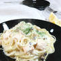 《レシピ》サーモンとしめじのクリームパスタ・レモン風味