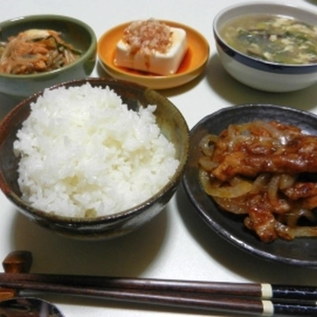 豚肉しょうが焼きとかいろいろ。